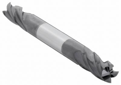 APPROVED VENDOR Square End Mill: Carbide, AlTiN Coated, Double End, 4 Flute, 11/64" Mill Dia - Double-End Carbide Square End Mills