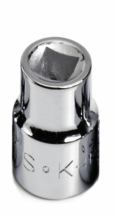 SK PROFESSIONAL TOOLS Socket: SAE, 3/8 in Drive Size, 1/4 in Socket Size, 4-Point, Std - 3/8" Drive Hand Sockets