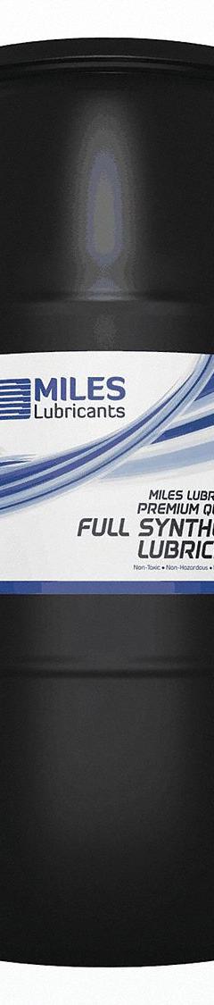 MILES LUBRICANTS Compressor Oil: 55 gal, Drum, 20 SAE Grade, 46 ISO Viscosity Grade, Miles Stratus D (MPN MSF1556001). Key specifications — attr59744: 101; attr59746: 46; attr59736: No; attr59735: Drum; attr59738: Miles Stratus D; attr59749: 20.