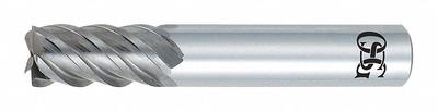 OSG Square End Mill: Carbide, TiAlN Coated, 5 Flute, 3/16" Mill Dia, 5/16" LOC - General Purpose Carbide Square End Mills