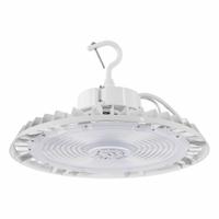 SYLVANIA UFO Hight Bay: 15,000 lm_18,000 lm_22,500 lm, 3500K/4000K/5000K, 39 ft – 49 ft Mounting Ht (MPN UFOHIBA3AS150UNVD8SC7BL 1/CS 1/SKU). Key specifications — Color Temperature: 5000K; Voltage: 120 to 277V AC; LED Replacement For: 250W to 400W MH; Brand: SYLVANIA.
