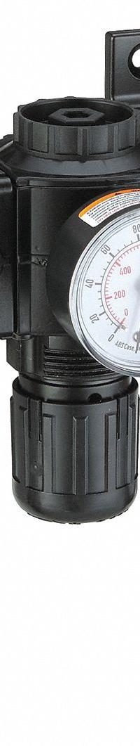 SPEEDAIRE Filter/Regulator/Lubricator: 1/2 in NPT, 60 cfm, 150 psi Max Op Pressure, 5 micron (MPN 7D715). Key specifications — attr109524: SPEEDAIRE.