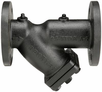 KECKLEY Y Strainer: 3 in, Flanged, Perforated, 0.0625 in Screen Size, Cast Iron - Cast Iron Y Strainers