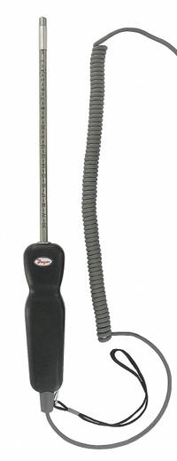 DWYER Thermo-Anemometer: Thermo-Anemometer, Hot Wires, Vanes & Probes, 8 in, Probes, 471B-1/AQTI-01 (MPN AP1). Key specifications — Brand: DWYER; Compatible with Manufacturer Model Number: 471B-1; Includes: Coiled Cable.
