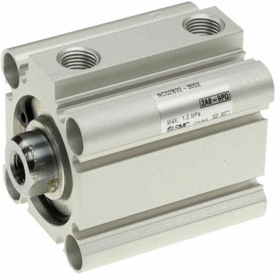 SMC Compact Cylinder: 32 mm Bore Dia, 35 mm Stroke Lg, Through Hole Mounting - Through Hole Mount Compact Cylinders