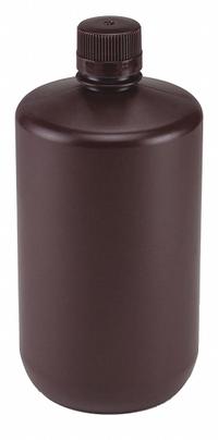 GLOBE SCIENTIFIC Sampling Bottle: Polypropylene, 67.6 fl oz, 2 L, Amber, Closure Included, Unlined (MPN 7052000AM). Key specifications — attr1369882: Amber; attr1389357: Attached; attr1369885: GLOBE SCIENTIFIC; attr1369835: None; attr1369833: Yes.