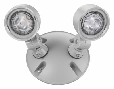 LITHONIA LIGHTING Remote Head: LED, Plastic, Ceiling/Wall, 1 W Lamp Watt, 2 Lamps, 3.6 V - Plastic Wet Location Remote Heads