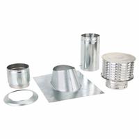 Gas Vent Pipe Kit: 6 in Duct, 1 ft Lg, Steel, Category I, Std Pipe, Galvanized Steel (MPN 6EK). Key specifications — Includes: Cap; Finish: Galvanized; Brand: AMERI-VENT; Product Type: Gas Vent Pipe; Material: Steel; Connection Type: Snap Lock; Vent Material: Outer Galvanized Steel w/ Inner Aluminum Liner.
