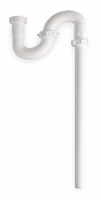 APPROVED VENDOR Trap: Plastic, White, 1 1/2 in Nominal Pipe Size, 19 1/2 in Overall Lg, Slip, Slip (MPN 1PNX9). Key specifications — Includes: Washers; Includes Cleanout: No; Brand: APPROVED VENDOR; Material: Plastic.
