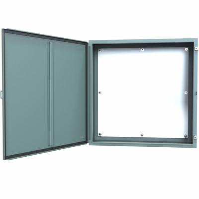 HAMMOND Electrical Enclosure: Steel, 36 in x 36 in x 12 in, NEMA 12/13, w/Panel - Steel Dust-Tight Enclosures