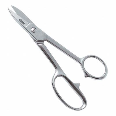 CLAUSS Shears: Right-Hand, 7 in Overall Lg, Straight, Steel, Pointed, Silver - All-Metal Scissors