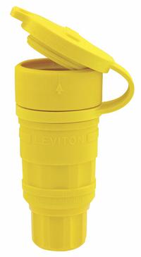 LEVITON Locking Connector: Non-NEMA, Yellow, 120/208V AC, 30 A Current Rating, 4 Poles, 4 Wires (MPN 29W09). Key specifications — Brand: LEVITON.