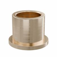 Flanged Sleeve Bearing: Bronze, SAE 841, 18 mm Bore, 24 mm OD, 22 mm Lg, -35°F to 300°F, 10 PK (MPN FFM1824-22B). Key specifications — System of Measurement: Metric; Material Grade: SAE 841; Flange Type: Flanged; Brand: OILITE.