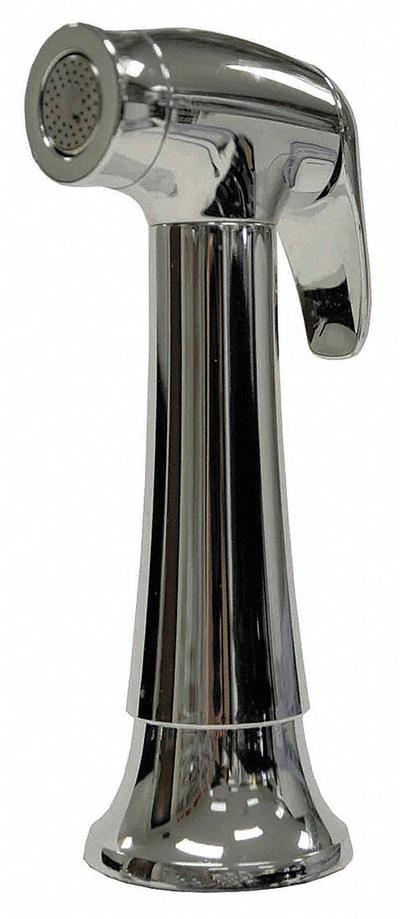 DANCO Kitchen Sprayer: Plastic, Chrome, 3 1/2 in Overall Lg, 1/2" Connection Size - Faucet Sprayer Heads & Valves