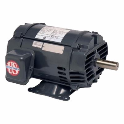 U.S. MOTORS Motor: Flange Mount, Open Drip Proof, 10 hp, 460V AC, 900 RPM - Rigid Base 3-Phase General Purpose AC Motors
