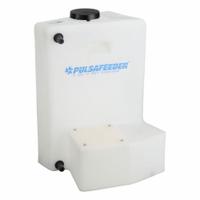 PULSAFEEDER Integrated Tank System: 15 gal, Polyethylene Tank, Vertical (MPN J40498). Key specifications — Mounting Orientation: Vertical; Compatible Manufacturer Model Number: SR105; Includes: Liquid Level Indicator Float Assembly; Tank Material: Polyethylene; Compatible Brand: Mec-o-Matic; Compatible Series: Stingray.