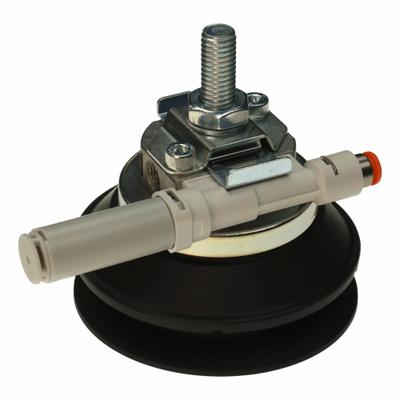 SMC Vacuum Pad with Ejector: Bellows, w/o Adapter, 80 mm Pad Dia, NBR, Black - Bellows Type Automotive Industry Vacuum Pad Assemblies