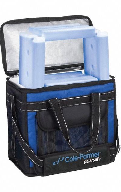 COLE-PARMER Cryogenic Storage Box: 15 in Overall Lg - Specimen Transport Coolers