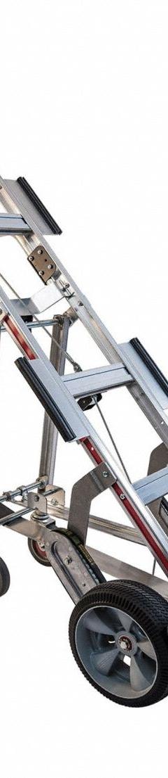 MAGLINER Appliance Hand Truck: 600 lb, Dual-Loop, Silver, 10 in Wheel Dia., Pneumatic, Foam (MPN HDARB5CM1EC11RLR). Key specifications — Color: Silver; Strap Tightening Type: Ratchet; Brand: MAGLINER.
