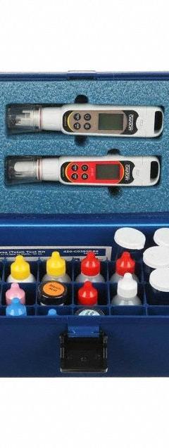 AQUAPHOENIX Water Quality Test Kit: 75 Tests, Oakton CTS Tester 50P/Oakton Ph Tester 50 (MPN BWTK200). Key specifications — Includes: Oakton CTS Tester 50P; Range: 1 drop = 10 or 50 ppm as CaCO3/25mL Alkalinity, P/T1 drop = 10 ppm as Cl/25mL Chloride1 drop = 2 or 10 ppm as CaCO3/25mL Hardness, Total & Calcium0 to 80 ppm as PO4 Orthophosphate1 drop = 2 or 10 ppm as Na2SO3/25mL Sulfite; Test Parameters: Total Hardness.