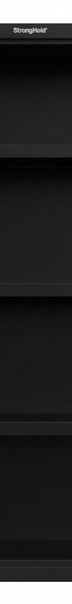 STRONG HOLD Cabinet: 48 in x 24 in x 72 in, Swing Handle & Electronic Lock/Keyed Lock/Padlock Hasp (MPN 46-243-EK-P). Key specifications — attr62698: Black; attr62736: Welded; attr62693: Assembled; attr62737: Mobile; attr62694: Adjustable; attr62696: Steel; attr62689: STRONG HOLD; attr62733: Electronic Lock.