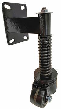 APPROVED VENDOR Side Mount Caster: Swivel, Rubber, 3 in Wheel Dia., 1 7/8 in Wheel Wd, Steel, Black (MPN 982-3UM). Key specifications — Wheel Bearing Type: Roller; Brand: APPROVED VENDOR.
