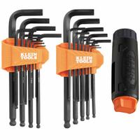 KLEIN TOOLS: 16 or More Pieces, L, Metric and SAE, Single Ball End, Long, 22 Pieces, Caddy, 2 Tips (MPN BLS22H). Key specifications — attr1205554: KLEIN TOOLS; attr1205568: Black Phosphate; attr1293176: 16 or More Pieces.