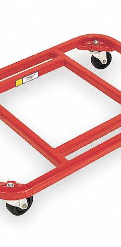 RAYMOND PRODUCTS General Purpose Dolly: 800 lb, Red, 30 in L x 20 in W x 5 in H Deck, (4) Swivel (MPN 1430). Key specifications — Brand: RAYMOND PRODUCTS; Color: Red; Caster/Wheel Configuration: (4) Swivel; Lip Type: Flush; With Tow Eye: No.