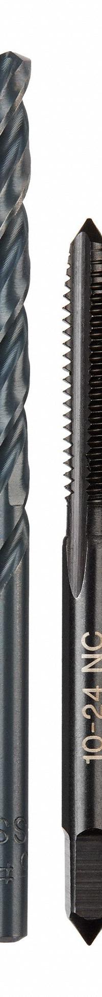 MILWAUKEE Plug Tap and Drill Bit: 2 Pc, #10-24 Tap, #25 Drill (MPN 49-57-5525). Key specifications — attr1300596: Straight Flute.