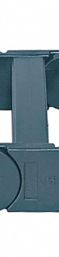 IGUS Mounting Bracket Set: Open, 1 Channels, 1.38 in Cavity Ht, 3.94 in Cavity Wd, Locking (MPN 2610-12PZB). Key specifications — Brand: IGUS; Crossbar Material: Igumid TE; Item: Mounting Bracket Set; Mounting Brackets Included: With Mounting Brackets; Outside Width: 4.6 in; Outside Height: 2.0 in; Mounting Bracket Type: Moving End; Color: Black.