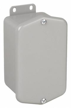 HOFFMAN Enclosure: Steel, 4 in x 2 in x 3 in, NEMA 12/13/4/6, Solid Cover, Screw On (MPN A403DSC). Key specifications — Closure Method: Screws; Brand: HOFFMAN; Knockouts: Not Included.