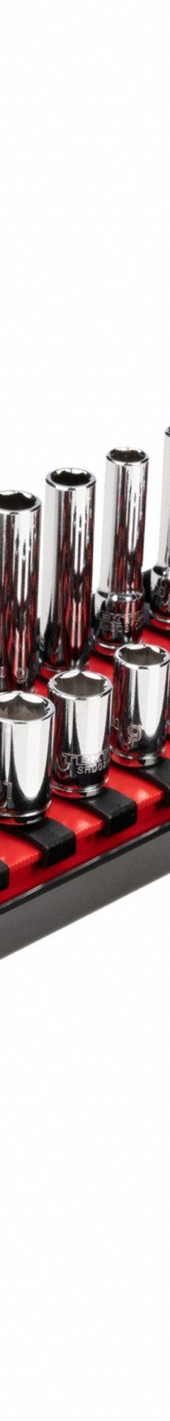 TEKTON Socket Set: 1/4 in Drive, 28 Piece, 6-Point, Metric, 4 mm to 15 mm (MPN SHD90211). Key specifications — attr1224269: 1/4 in; attr1204685: Not Tether Capable; attr1227399: 6-Point Standard and Deep Socket Set; attr1204650: 4 mm to 15 mm; attr1204673: Socket Bits Not Included; attr1204688: TEKTON; attr1224230: Friction; attr1224354: No Thin Wall.