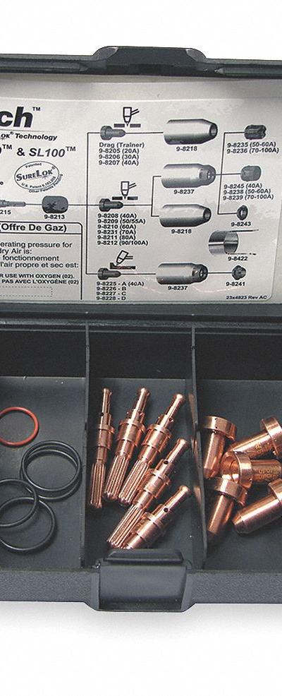 THERMAL DYNAMICS Plasma Torch Consumable Kit: SL100/SL60, 55 A - Consumables Kits for Thermal Dynamics Plasma Torches
