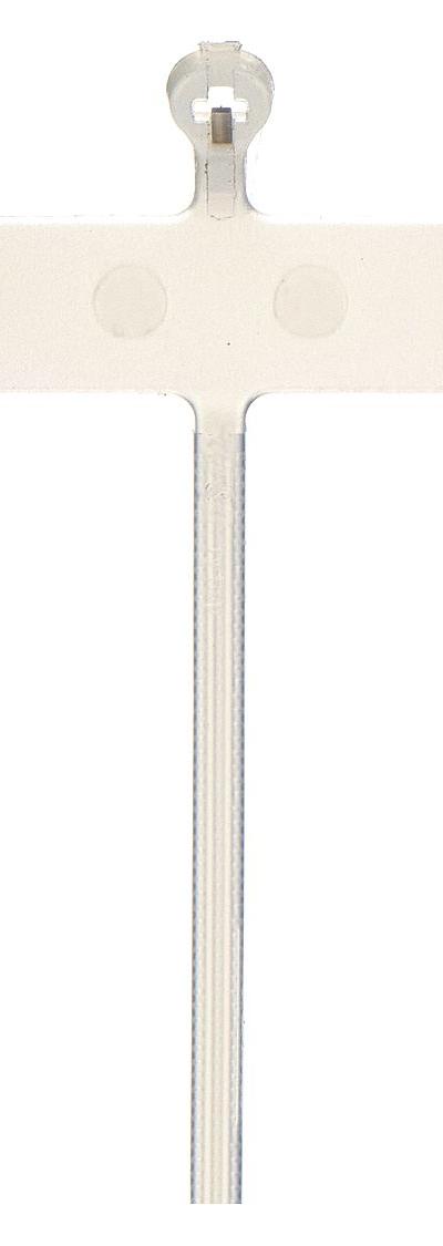 TY-RAP Cable Tie: 4 in Nominal Lg - Vertical Flag Identification Cable Ties