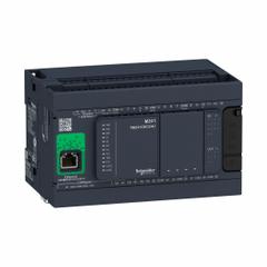 SCHNEIDER ELECTRIC Logic Controller: (4) Fast Output/(4) Transistor/(6) Relay Out (MPN TM241CEC24R). Key specifications — Manufacturer Part Number: TM241CEC24R; Power Required: 24V DC; Product Type: Logic Controller; Series: Modicon M241; Number and Type of Outputs: (4) Transistor.