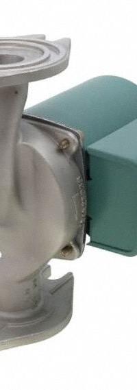 Circulating Pump: 1/25 hp HP, 115V AC, Stainless Steel, 1, 14 gpm, 15 ft Max. Head, Inline (MPN 008-SF6). Key specifications — Nameplate Voltage: 115V AC; Connection Type: Flange; Brand: TACO; Includes Volute: Volute Included; System Type: Potable Water.