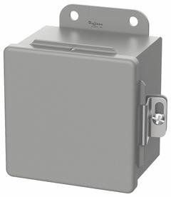 HOFFMAN Enclosure: Steel, 6 in x 4 in x 3 in, NEMA 12/13, Solid Cover, Hinged, Dust Tight (MPN A604CH). Key specifications — Brand: HOFFMAN; Closure Method: Clamps; Knockouts: Not Included.