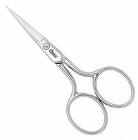 CLAUSS Scissors: Ambidextrous, 3 1/2 in Overall Lg, Straight, Steel, Pointed, Silver (MPN 12300). Key specifications — attr308500: Steel; attr308502: Silver; attr308505: Ambidextrous; attr308522: Electronics; attr324896: CLAUSS.