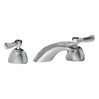 CHICAGO FAUCETS Low Arc Bathroom Faucet: 404, Cast Brass, Polished Chrome Finish, 0.5 gpm Flow Rate (MPN 404-VE66ABCP). Key specifications — Includes: Mounting Hardware; Brand: CHICAGO FAUCETS; Series: 404.