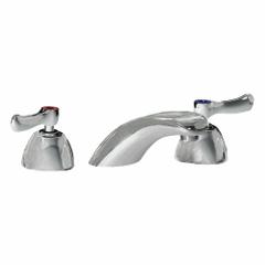 CHICAGO FAUCETS Low Arc Bathroom Faucet: 404, Cast Brass, Polished Chrome Finish, 0.5 gpm Flow Rate (MPN 404-VE66ABCP). Key specifications — Includes: Mounting Hardware; Brand: CHICAGO FAUCETS; Series: 404.