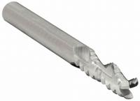 WIDIA HANITA Roughing End Mill: Carbide, 3 Flute, 1/4" Mill Dia, 3/4" LOC, 0.024" Chf, 2-1/2" OAL (MPN 4A0R07002)