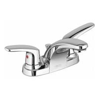 AMERICAN STANDARD Low Arc Bathroom Faucet: Colony Pro, Metal, Chrome Finish, 1.2 gpm Flow Rate, Arc (MPN 7075205.002). Key specifications — Includes: Metal body with metal lever handle/Pop-Up Hole & Rod; Brand: AMERICAN STANDARD; Series: Colony Pro.