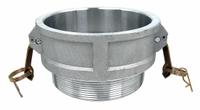 Cam and Groove Coupling: 5 in Coupling Size, 5 in Hose Fitting Size, 5"-8 Thread Size, Nitrile, MNPT (MPN PLE49). Key specifications — Thread Size: 5"-8; Fitting Type: MNPT; Gasket Material: Nitrile; Brand: APPROVED VENDOR.