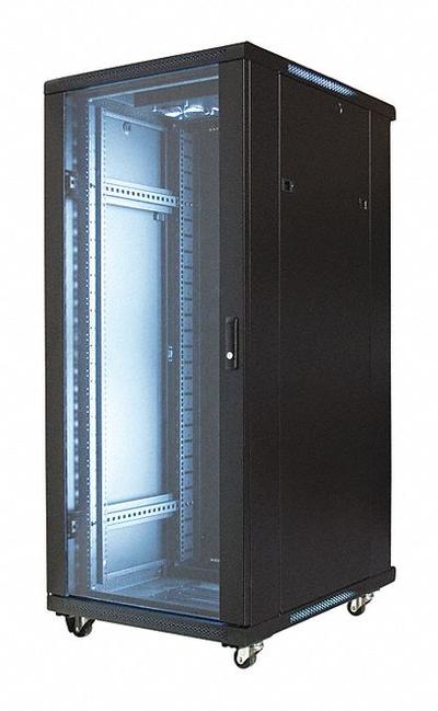VIDEO MOUNT PRODUCTS Equipment Rack Enclosure: 54 3/4 in Overall Ht, 39 3/8 in Overall Dp - Video Surveillance Enclosures