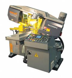 MARVEL Band Saw: Horizontal, 230V AC, 13 in x 16 in, 95 to 295 SFPM, 0° to 45° Right, 20.4 A (MPN SA330WPC). Key specifications — attr312952: 0° to 45° Right; attr312955: Horizontal; attr312950: 13 in x 16 in; attr312951: 95 to 295 SFPM; attr312953: 20.4 A; attr312954: 3; attr325082: MARVEL.