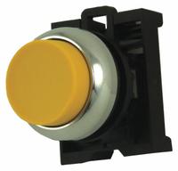 EATON Extended Push Button: 22 mm Mounting Size, Metallic, Momentary (MPN M22M-DH-Y). Key specifications — Brand: EATON; Action: Momentary; Series: M22; Push Button Material Type: Metallic.