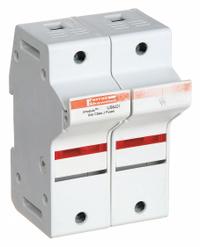 MERSEN Fuse Block: Finger-Safe, 2 Pole, 600 V AC, DIN Rail Mounting, Pressure Plate Termination (MPN US6J2I). Key specifications — Brand: MERSEN.