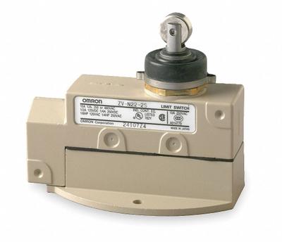 OMRON Roller Plunger Limit Switch: Roller Plunger, Metallic, Momentary - Top-Mount Roller-Plunger Limit Switches