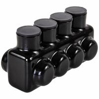 POLARIS Multitap Connector: 4 Port, Single-Sided Entry, 6 AWG – 3/0 AWG Wire Size, Black (MPN IPL3/0-4B). Key specifications — Body Material: Aluminum; Brand: POLARIS.