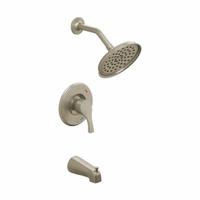 CFG Tub and Shower Faucet: T58913, 1.75 gpm Fixed Showerhead Flow Rate, Nickel, Single Function (MPN T58913EPBN). Key specifications — Series: T58913; Showerhead Spray Patterns: Single.